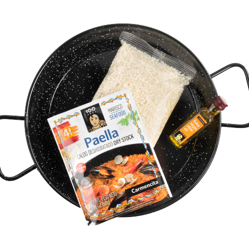 Paellakit (Seafood) 470g (Dry Stock 50g, Rice 360g, Olive Oil 60ml)